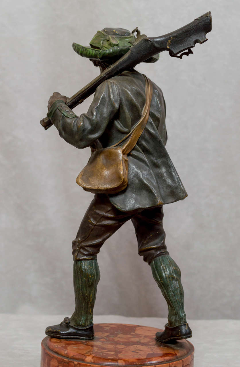 Cold Painted Vienna Bronze Figure of a Hunter 1