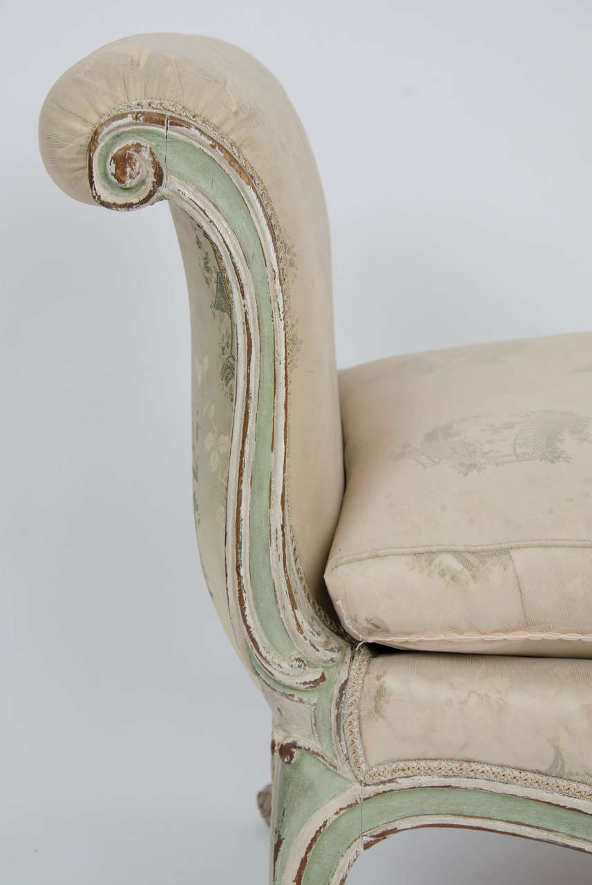 Pair of Louis XV Style Low Chairs In Fair Condition In Henley-on Thames, Oxfordshire