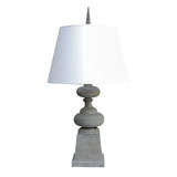 Large Zinc Finial Lamp