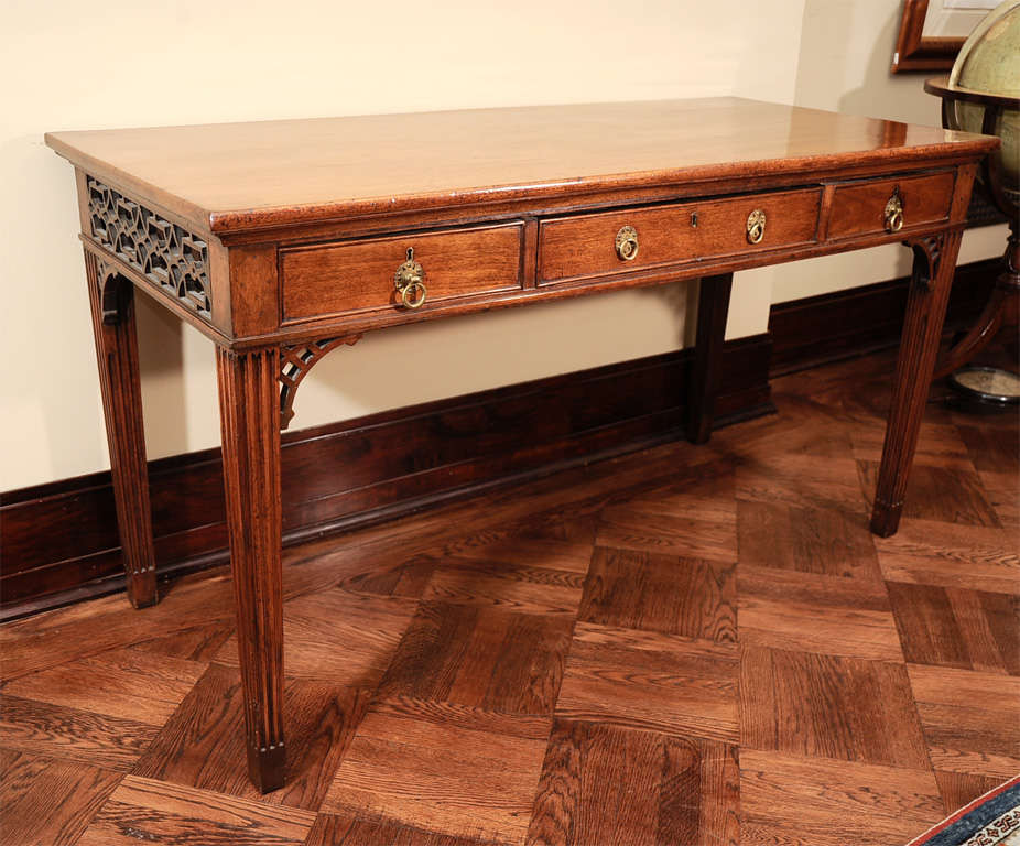 English Mahogany Writing Table