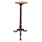 A George III Carved Mahogany Tall Candlestand
