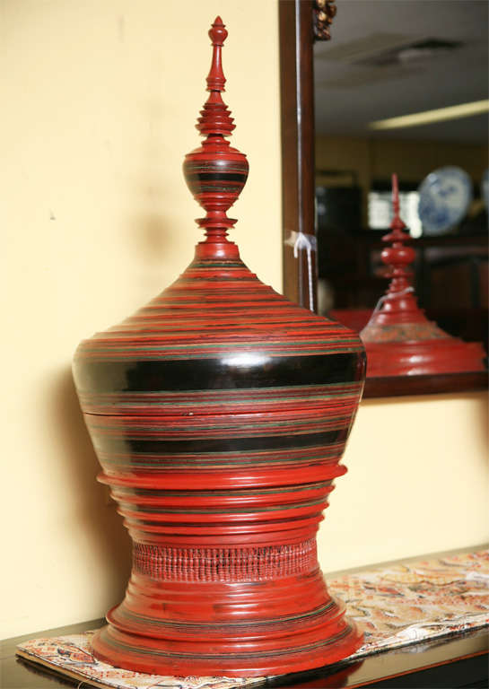 Burmese Lacquer Offering Bowl