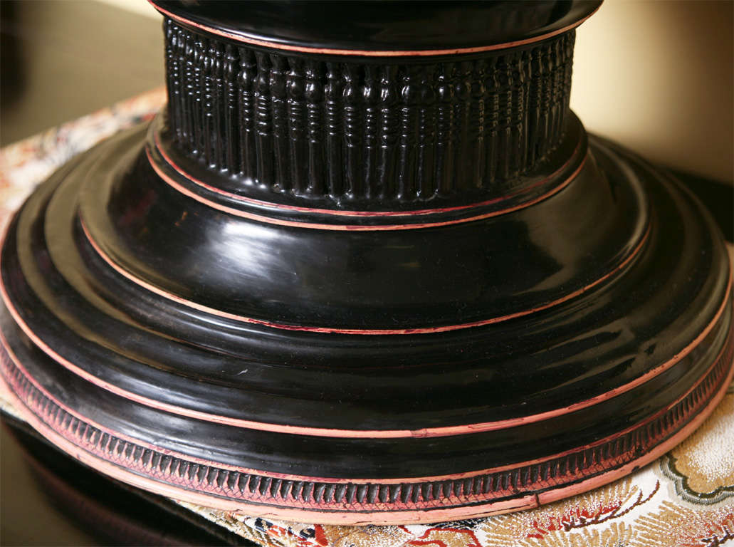 Burmese Lacquer Offering Bowl 2