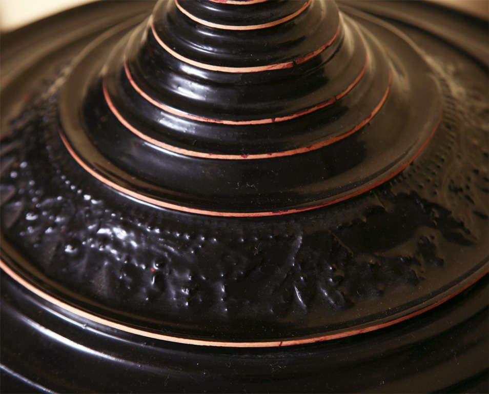 Burmese Lacquer Offering Bowl 5