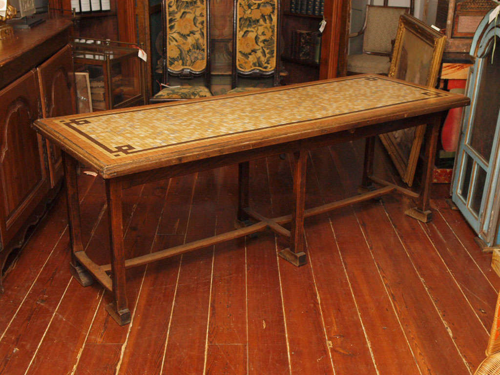 Tile Refectory Table