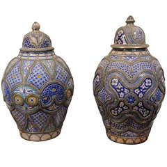 Pair of Large Moroccan Urns, made for the Ottoman Empire