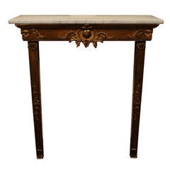 Small Gilded Console Table