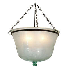 Antique Period French Melon Cloche Light