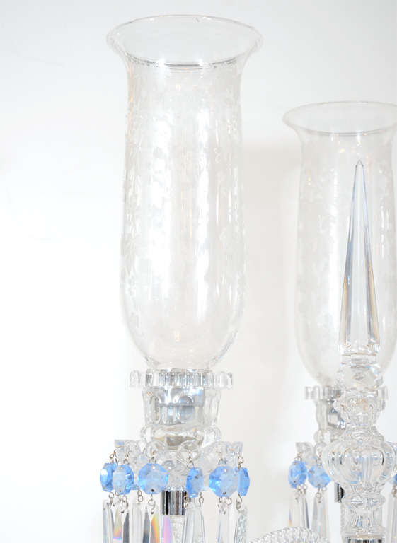 Spectacular Pair of Baccarat Girandoles In Excellent Condition In New York, NY