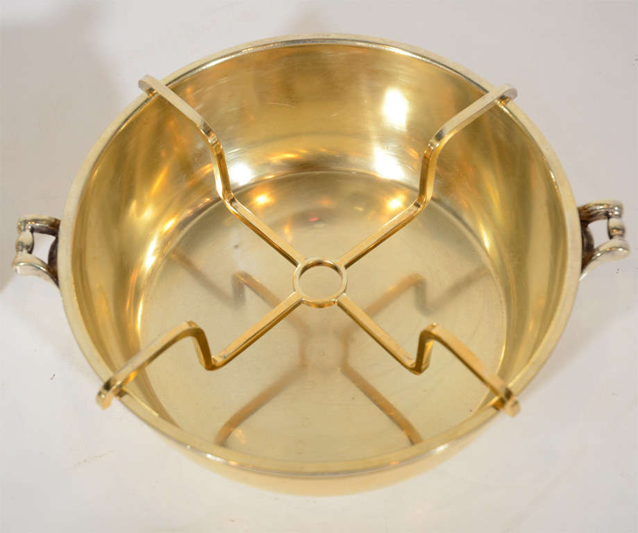 Art Deco Gilded and Sterling Caviar Bowl by Christofle 2