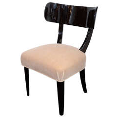 Vintage  Curved Back Klismos Style Chair