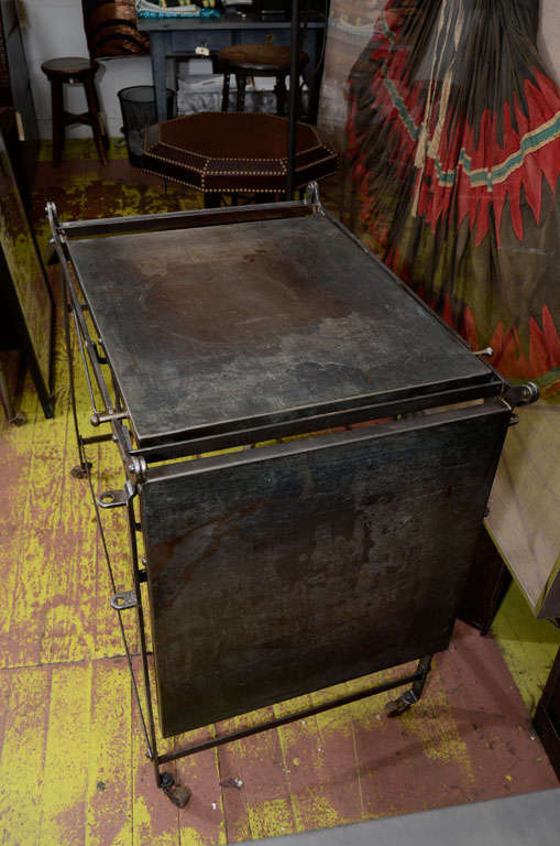 French Industrial Folding Table For Sale 4