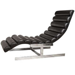 Milo Baughman Wave Chaise Longue 5