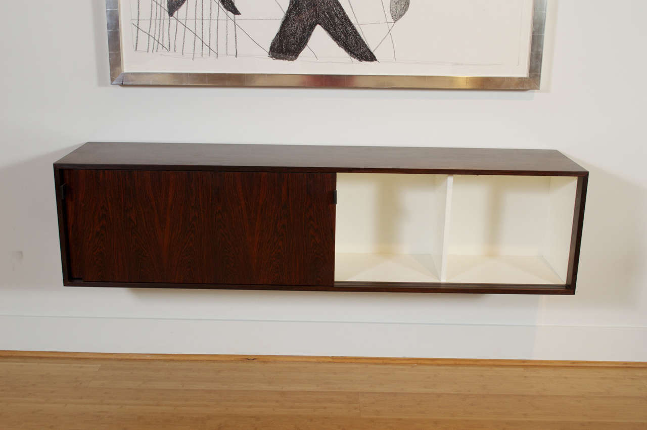 Wall Hanging Rosewood Credenza By Florence Knoll For Sale At 1stdibs