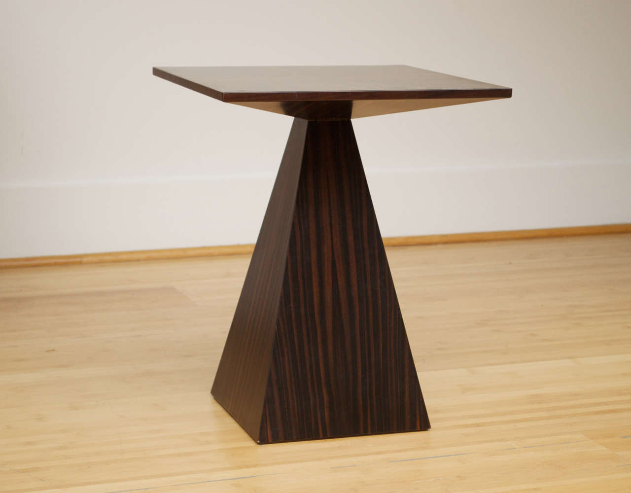 Extremely rare Harvey Probber end table in wenge.