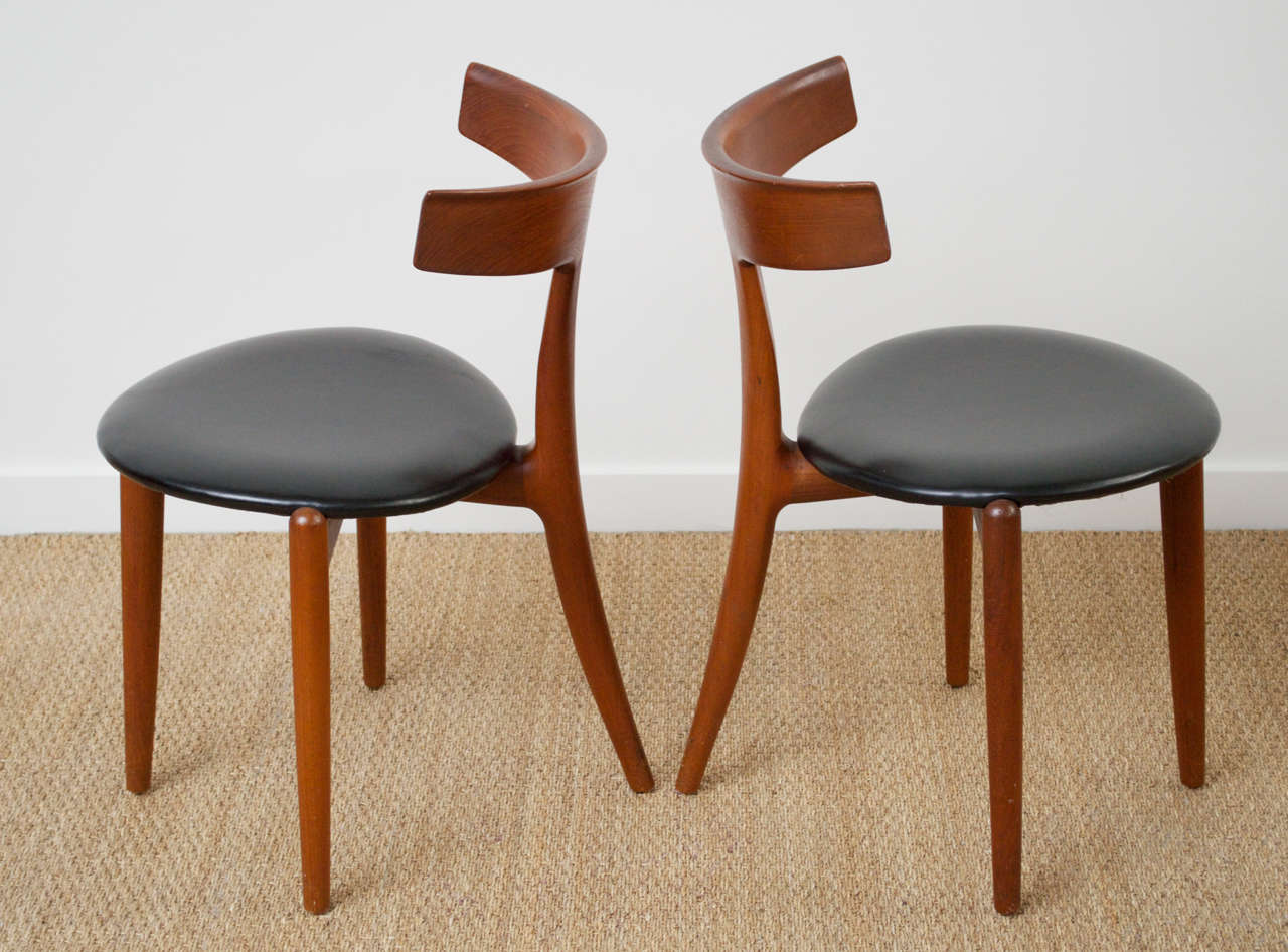 Danish Rare Set of Moreddi Dining Chairs