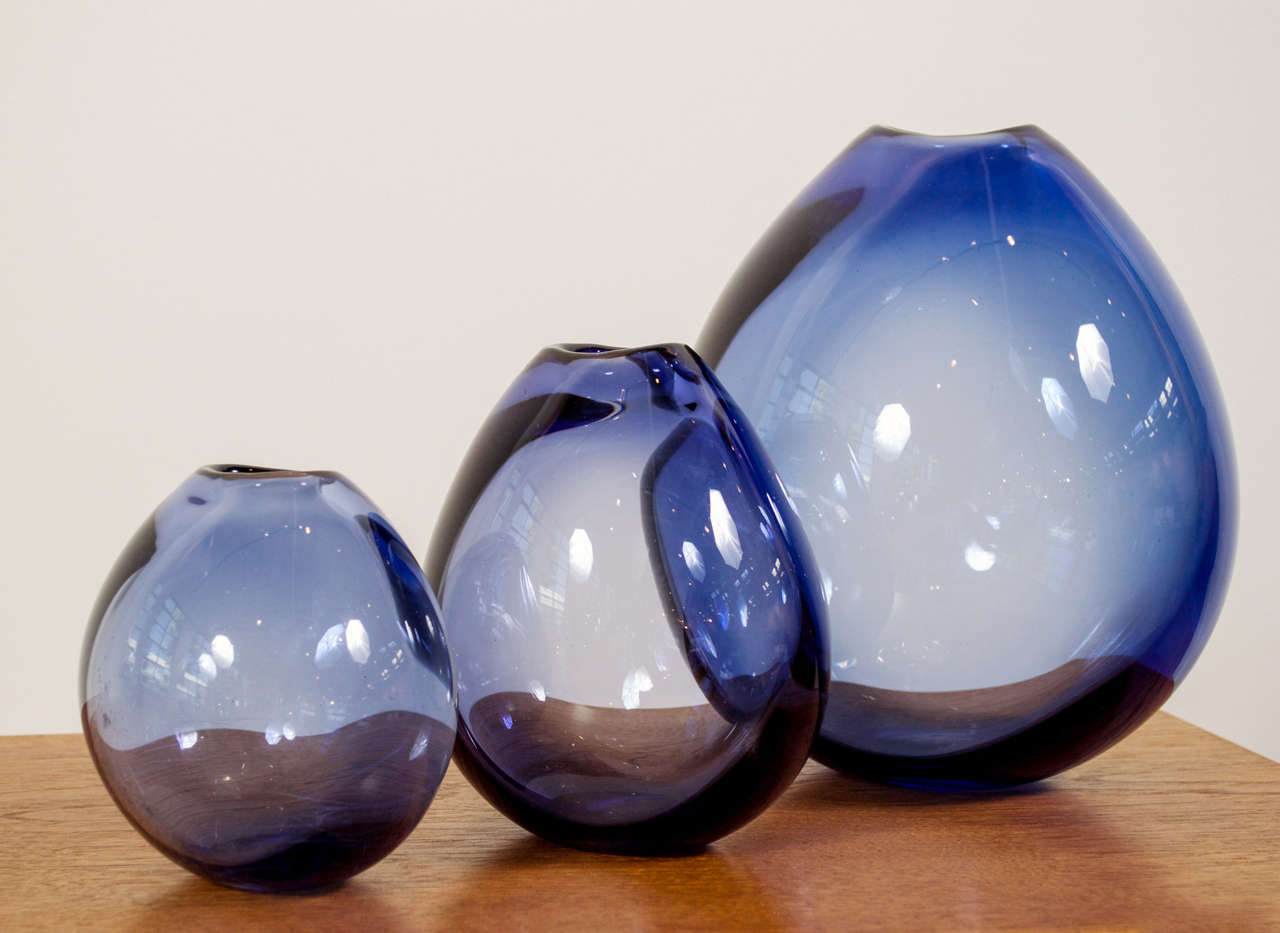Mid-20th Century Per Lutken, Drop Shaped Vases