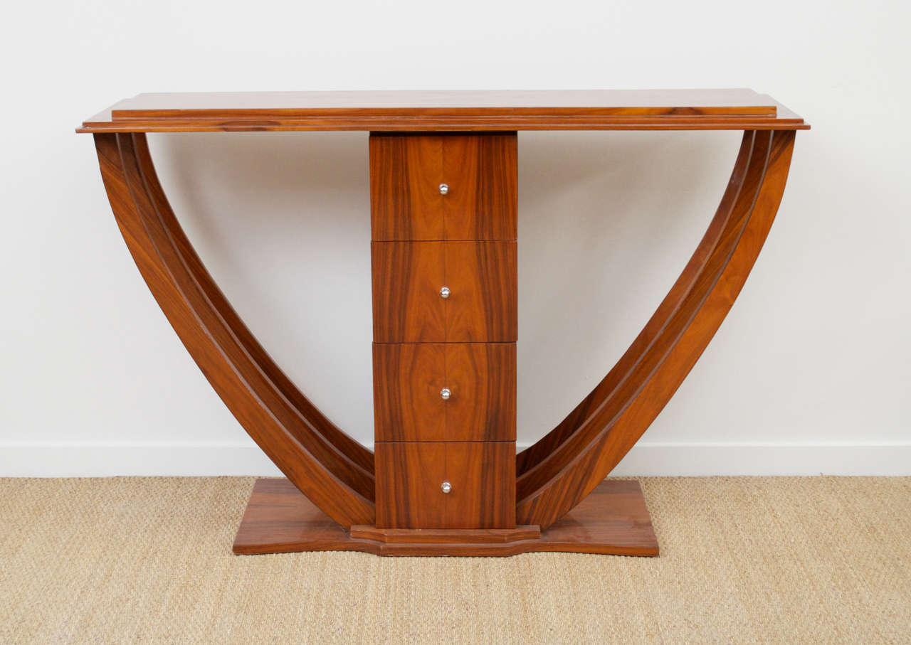 French Art Deco Console Table