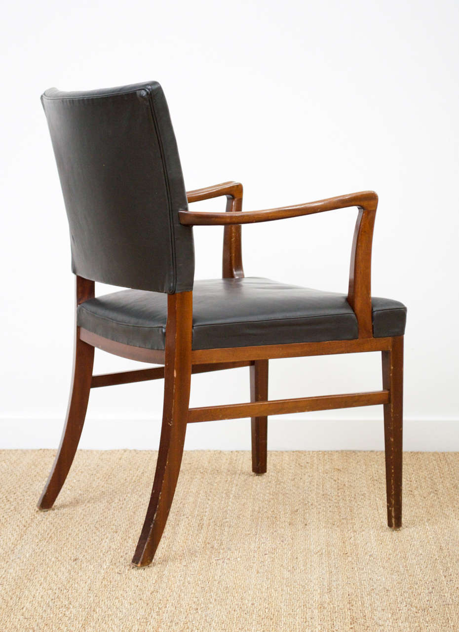 Ole Wanscher - Arm Chair of Rosewood and Leather In Excellent Condition In San Francisco, CA