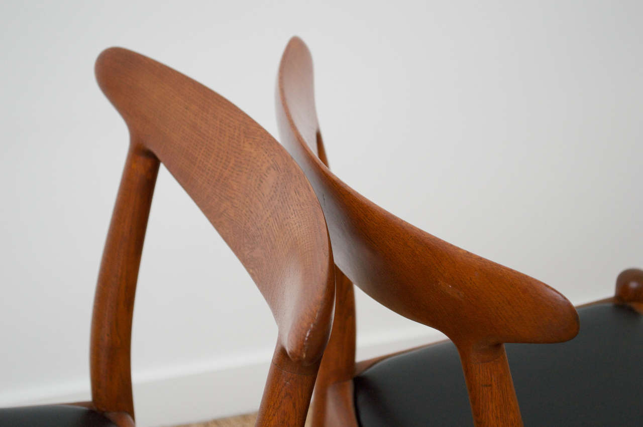 Scandinavian Modern Hans Wegner Dining Chair, Model W2