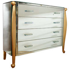 Commode All In Mirror With 4 Drawers