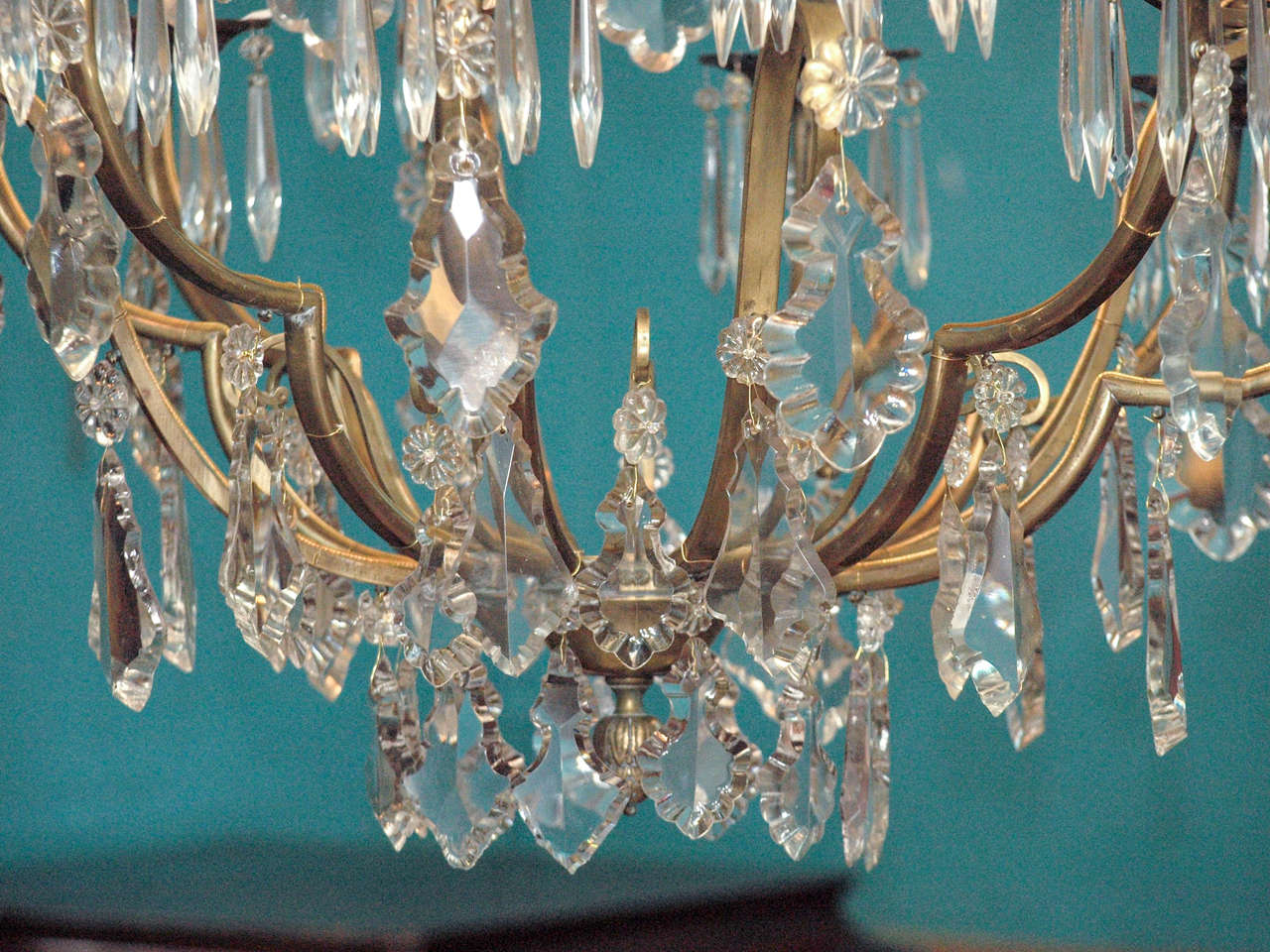 Napoleon III Period Crystal Chandelier For Sale 2