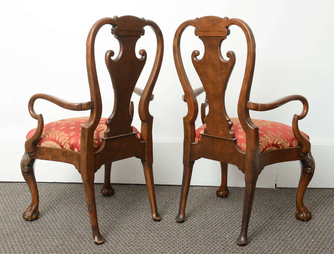 Superb Pair of Mahogany Armchairs by Bakers 3
