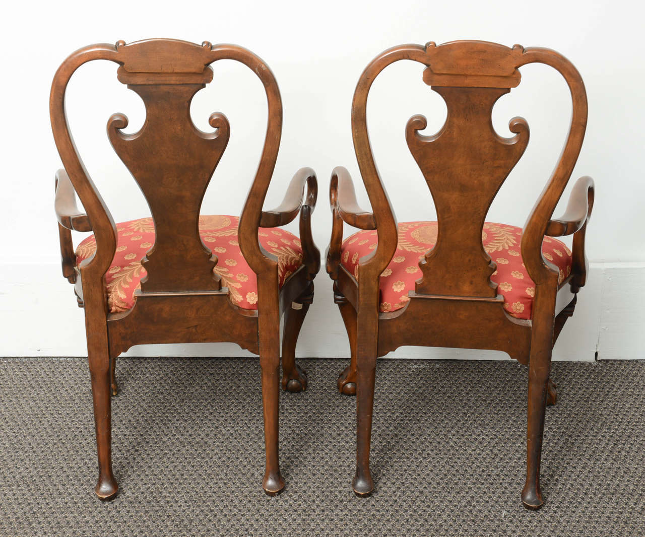 Superb Pair of Mahogany Armchairs by Bakers 4