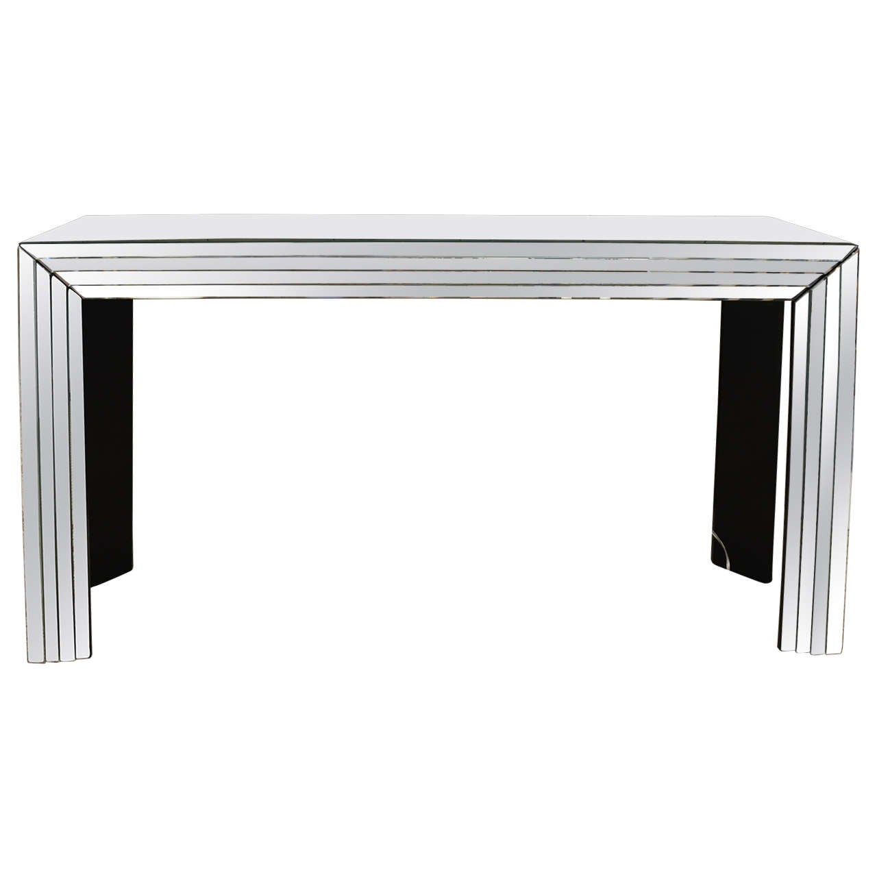 Attractive Mid-Century Modern Mirrored Console