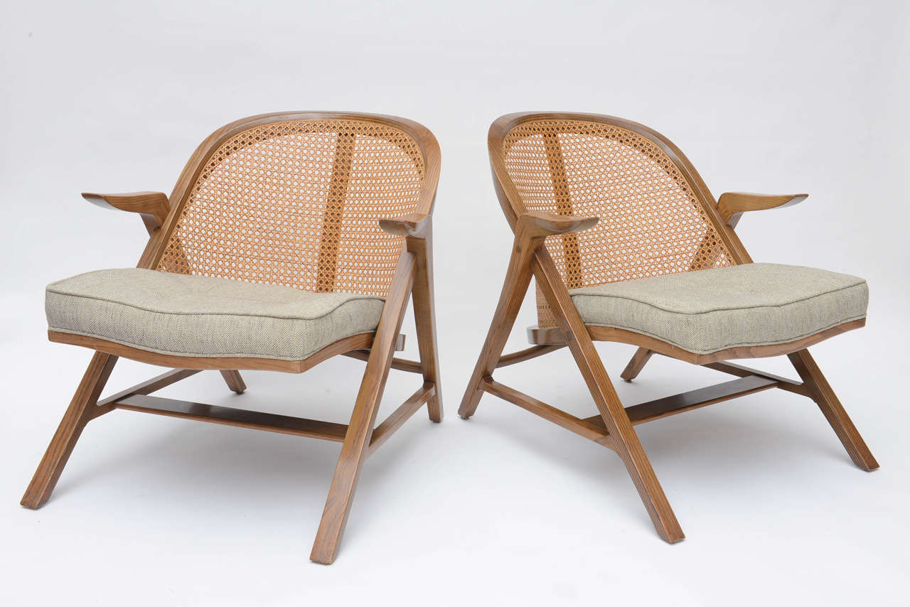 American Edward Wormley A-Frame Lounge Chairs