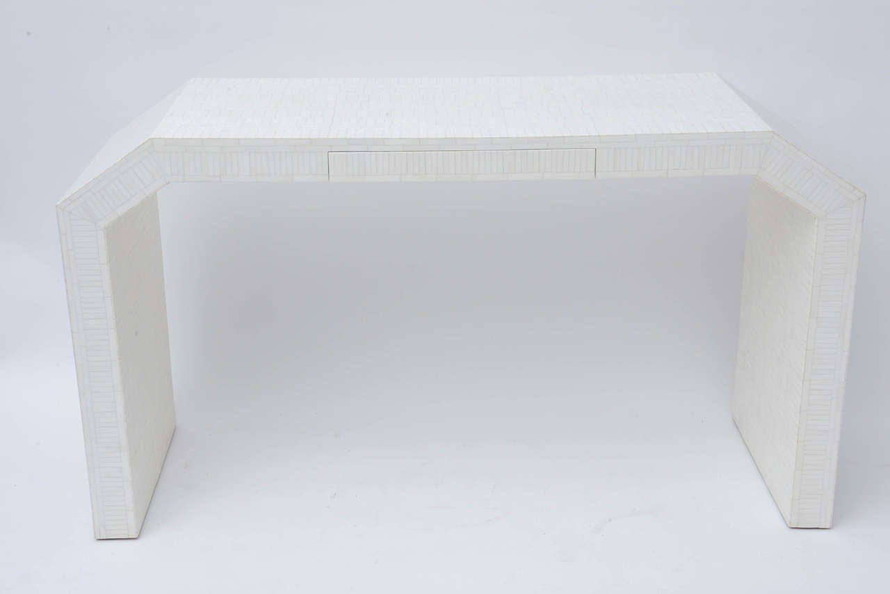 Tessellated Bone Console Table