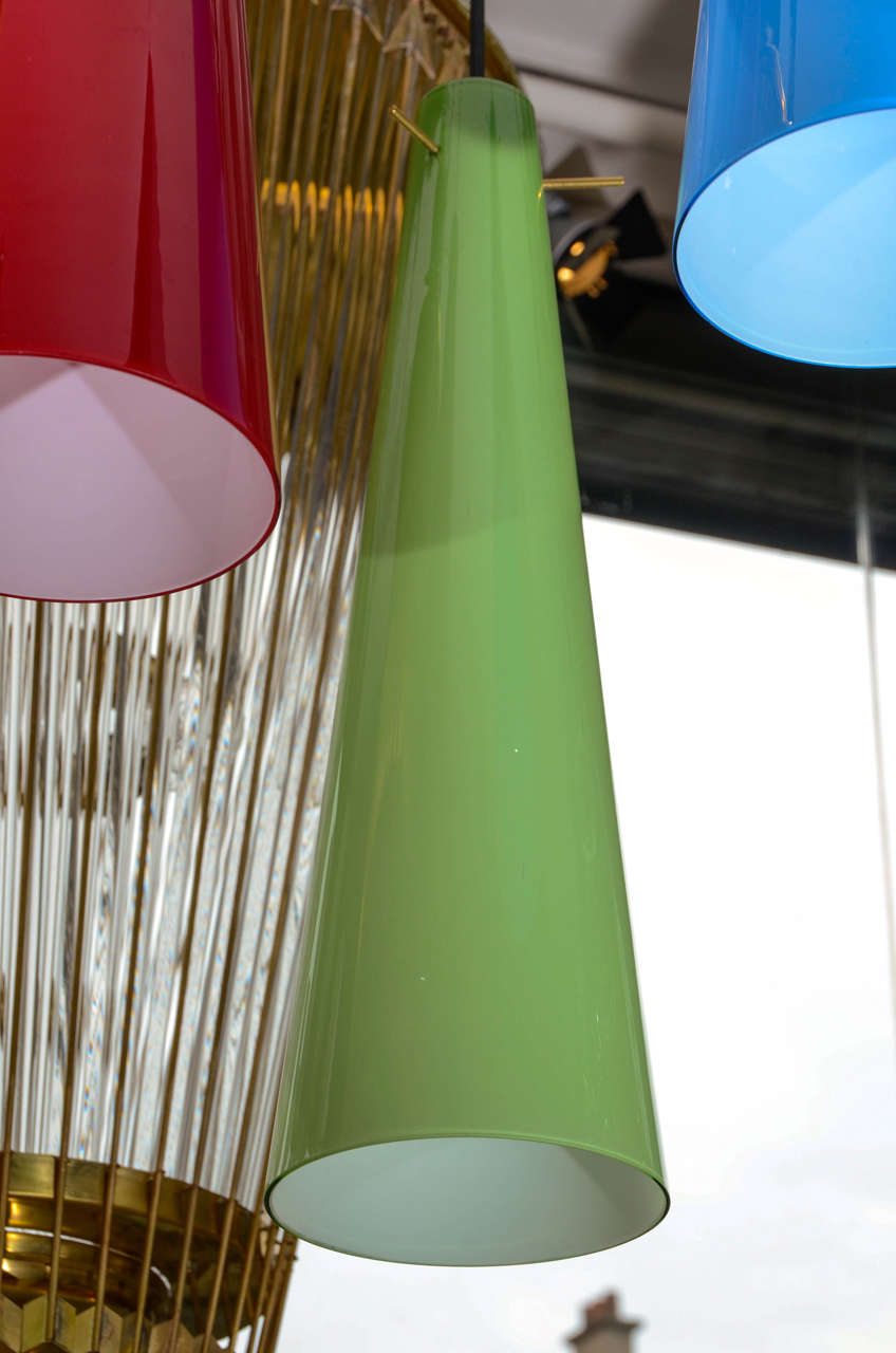 Murano Glass Colorful Chandelier by Vistosi Murano