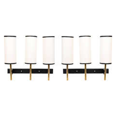 Elegant, Italian Three Light Wall Sconces 2