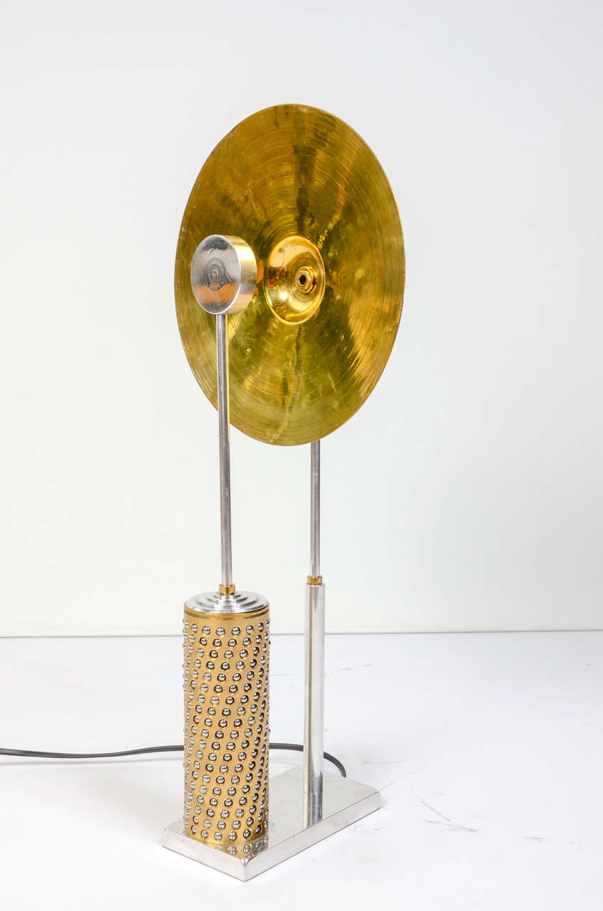 Ball Bearings Cymbal Lamp by Hisle In Excellent Condition In Saint-Ouen, IDF