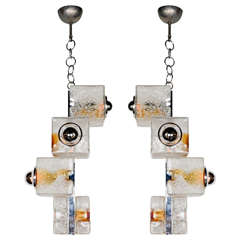 Pair of Chandelier, Poliarte, 1970's