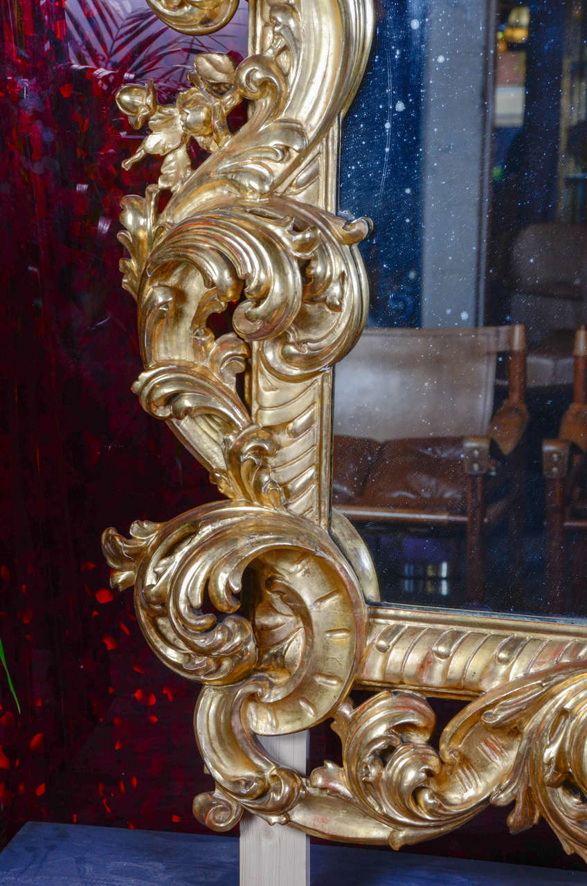 19th Century Huge Floor Mirror For Sale