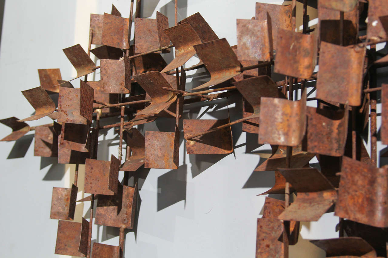 Rusted Wall Sculpture For Sale 2