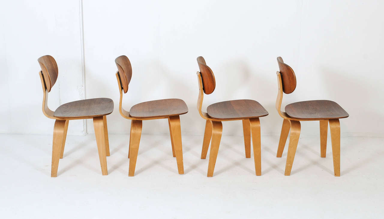 Mid-Century Modern Set of 4 Cees Braakman for Pastoe Dining Chairs, Model SB13, Combex Series