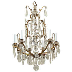 Six-Light Louis XVI Style Cage Form Chandelier