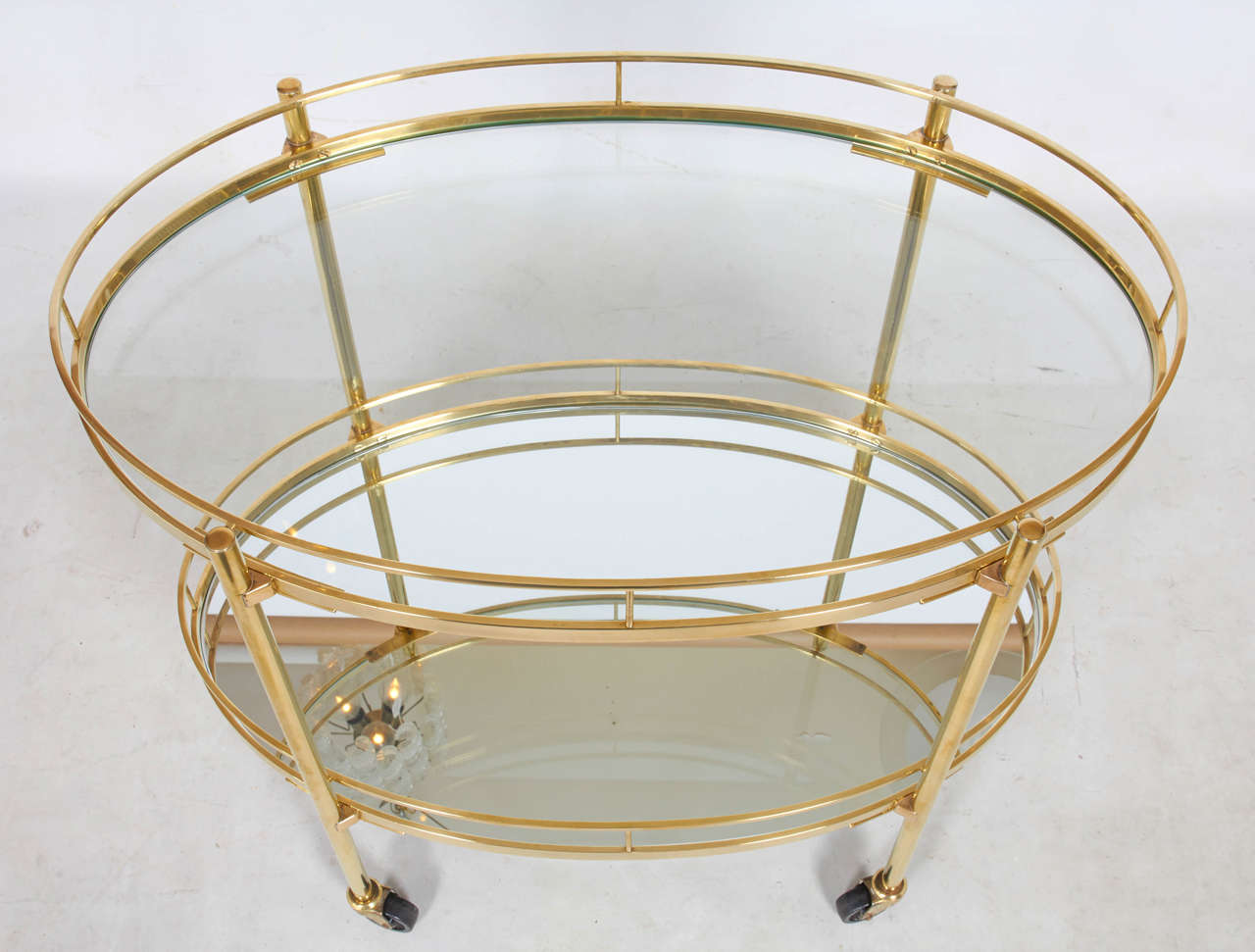 Italian Brass Serving Cart 3