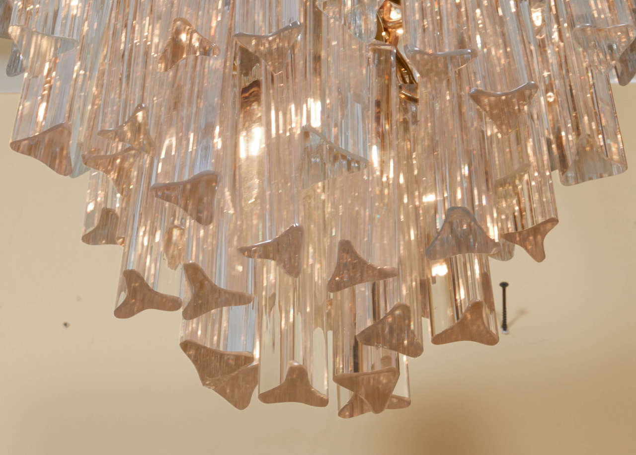 Murano Crystal Chandelier In Good Condition In New York, NY