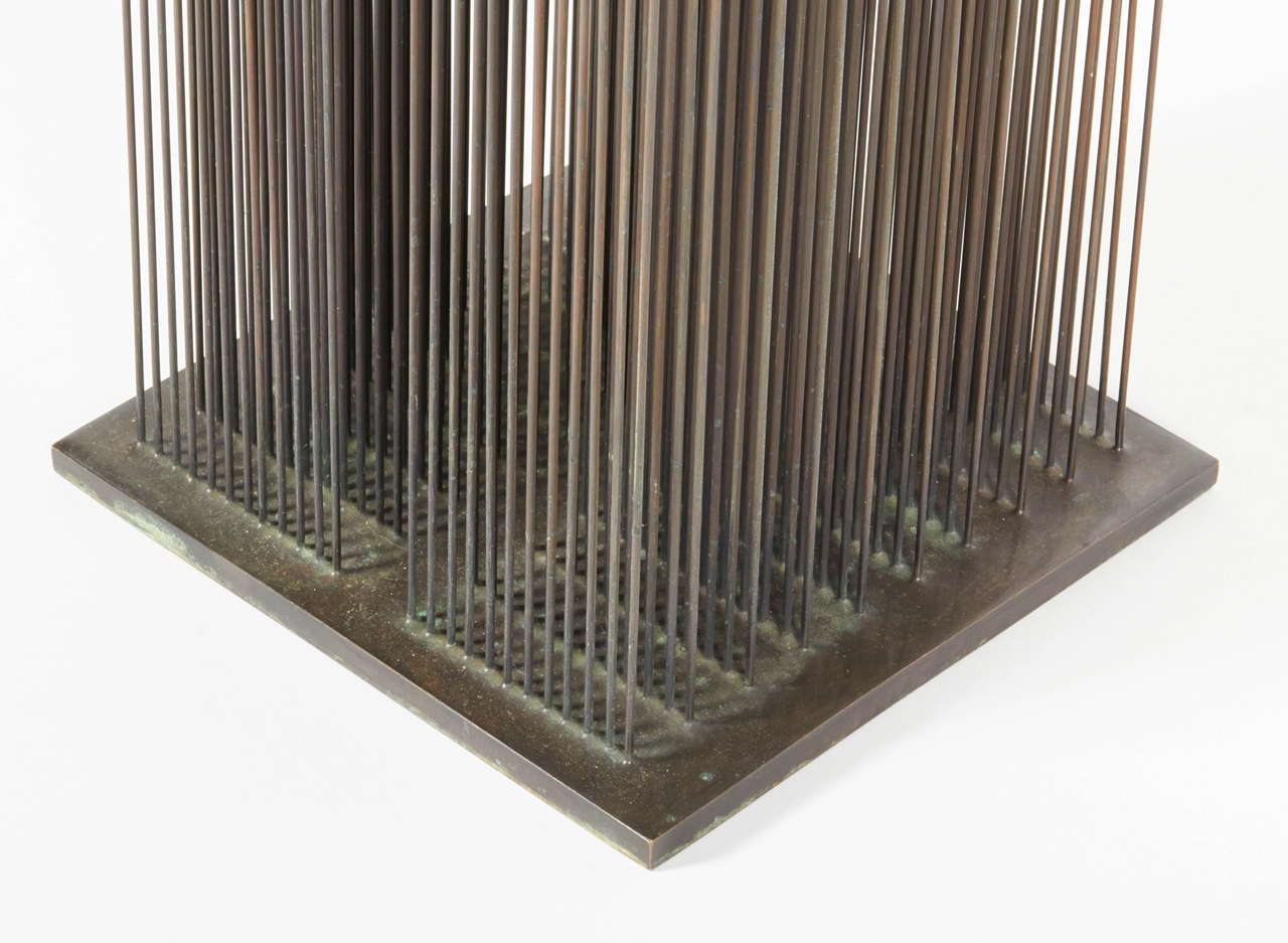 American Harry Bertoia Two Column Sonambient Sculpture, USA 1960s