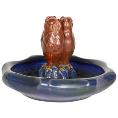 Ceramic Owl Vessel