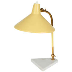 Mid-Century Articulating Desk Lamp with Marble Base, Italy, 1950s 11