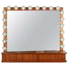 Custom Vanity with Perforated Metal Light Shades, Richard M. Wakamoto, 1957