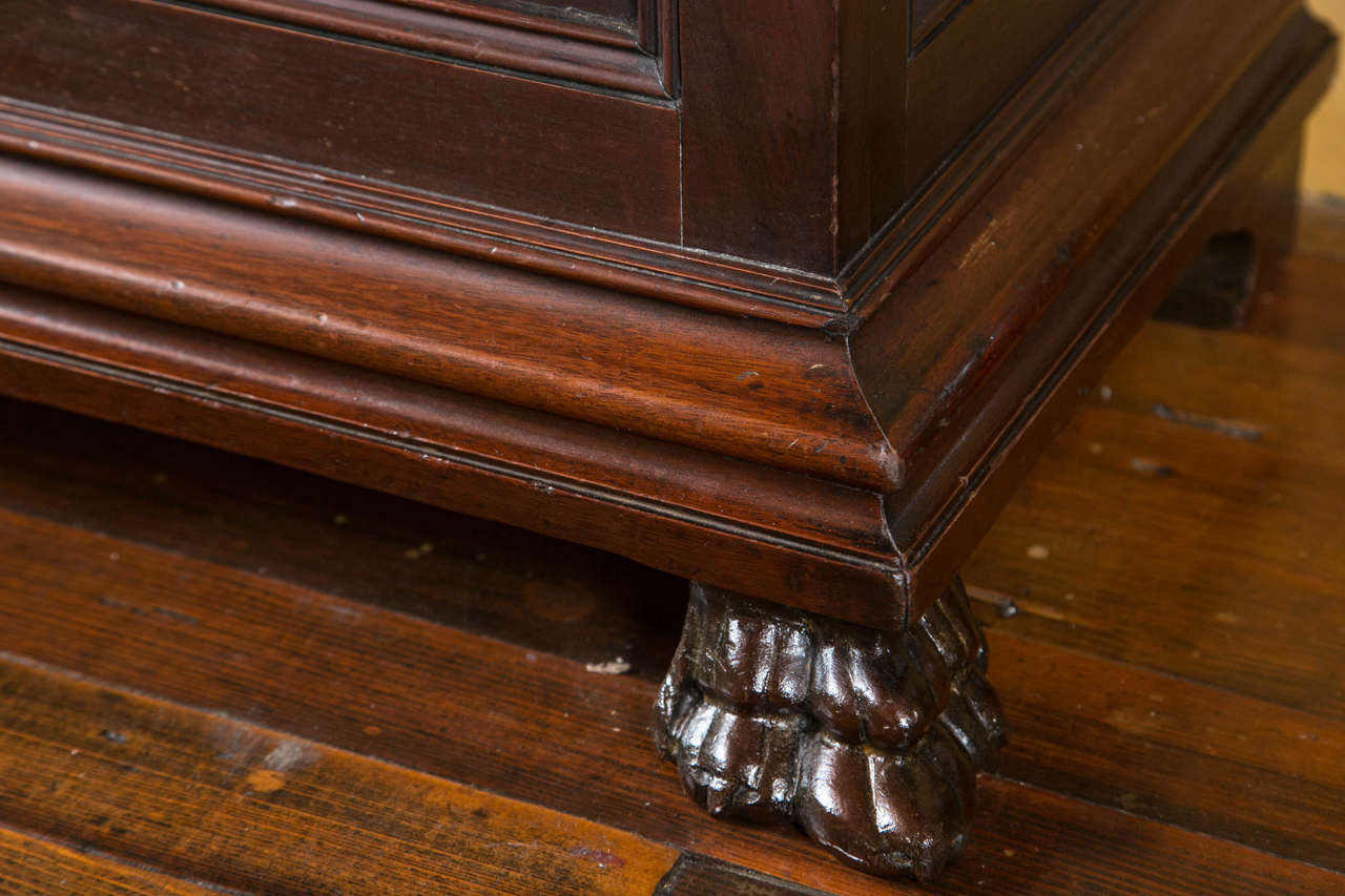 Carved Mahogany Westminster Chime Grandfather Clock J.E. Caldwell In Good Condition In Bridgeport, CT