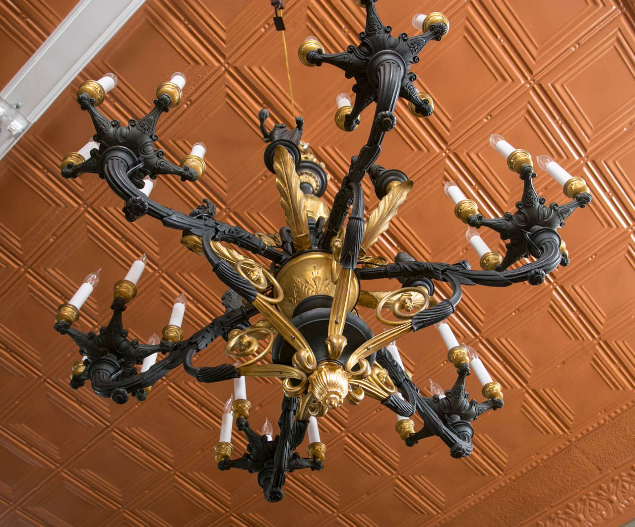 gas light chandelier