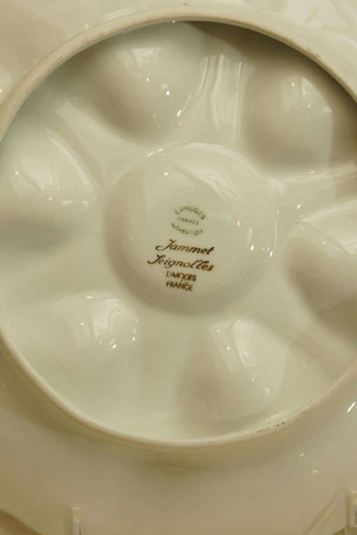 Set of 8 Limoges Oyster Plates In Excellent Condition For Sale In Water Mill, NY