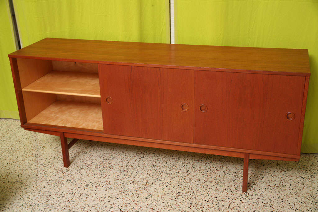 Swedish Fine Dux Teak Mid-Century Sideboard Credenza Sweden