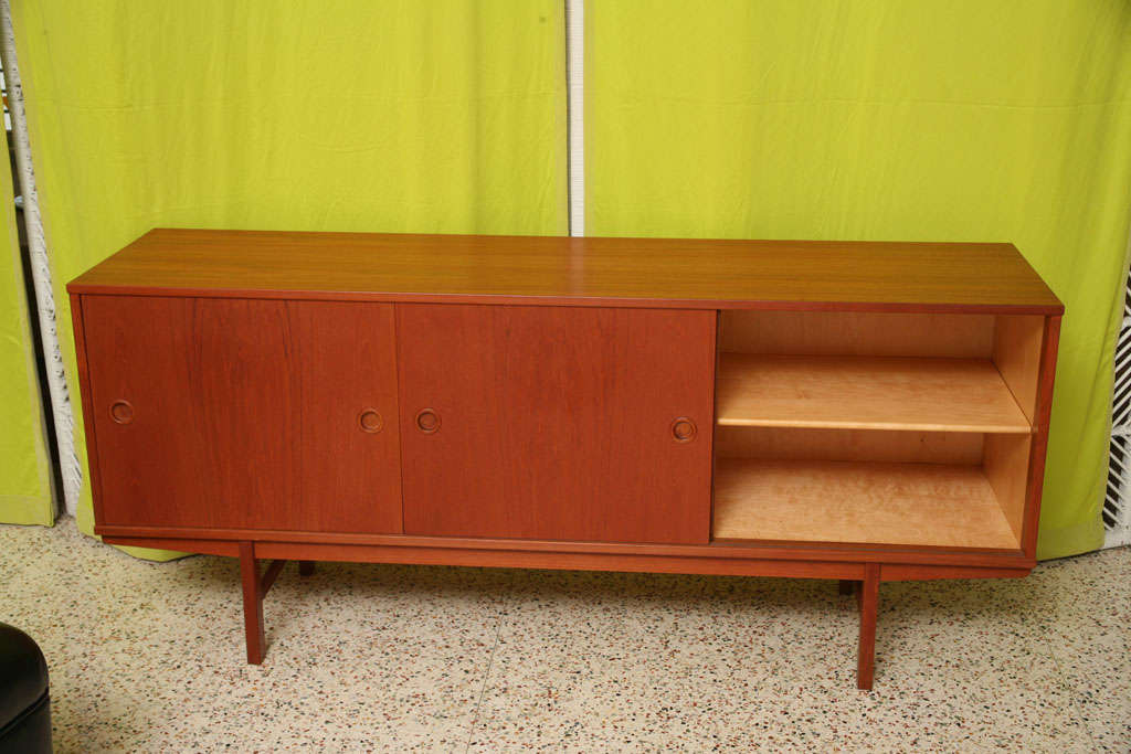 Mid-20th Century Fine Dux Teak Mid-Century Sideboard Credenza Sweden